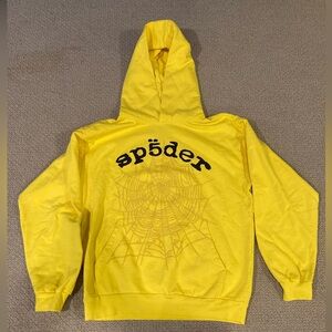 Yellow Spider Graphic Men's Hoodie